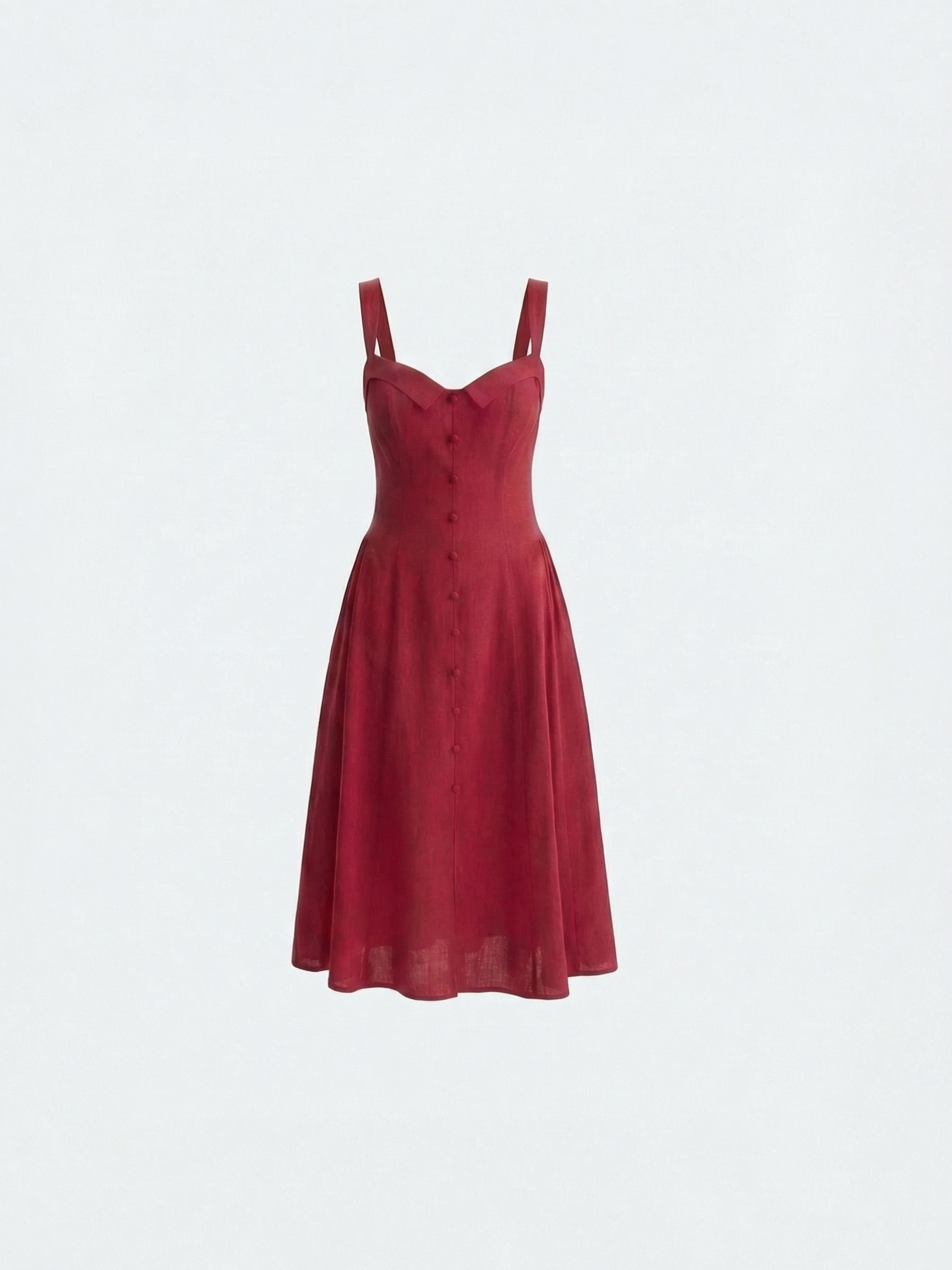 Valentina™ Vestido Midi Rojo