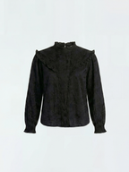 Blusa Valentina™ con volantes negro