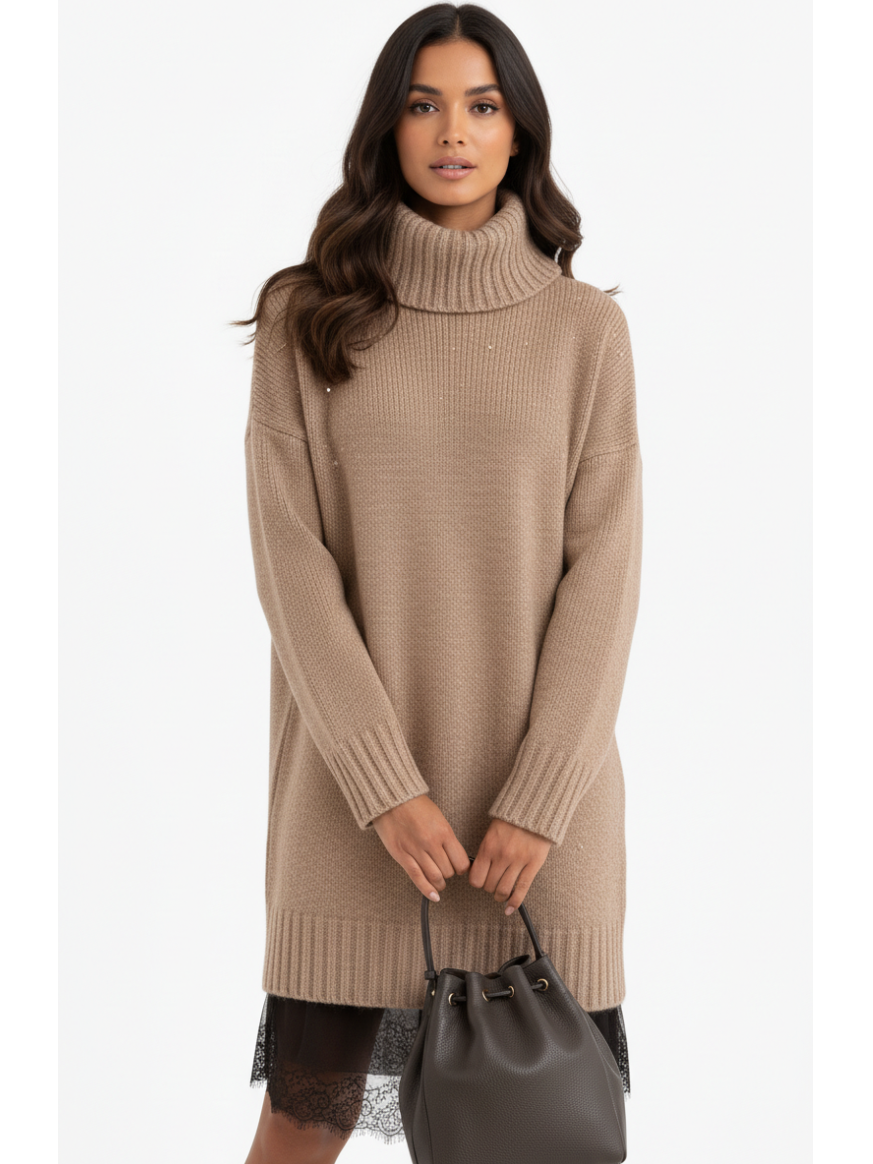 AURORA™ | Conjunto Premium Jersey y Vestido Beige