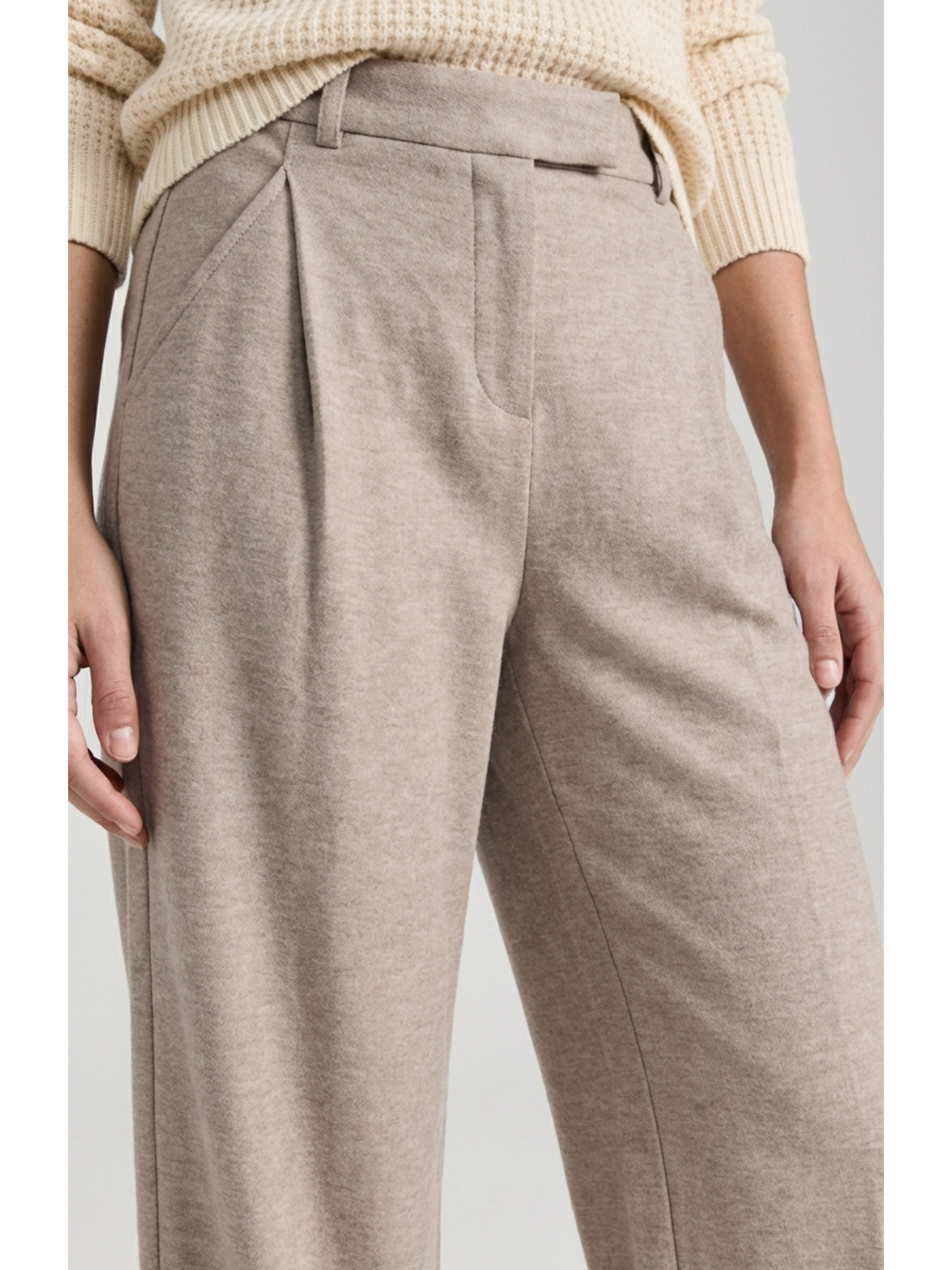 CATALINA™ | Pantalón Barrel de Punto Suave