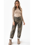 DANIELA™ | Jeans Balloon Stretch Leopardo Taupe