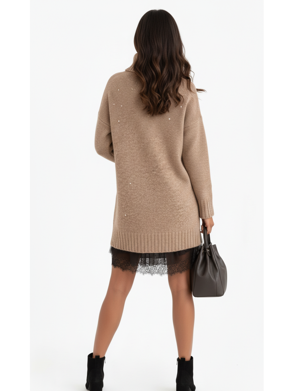 AURORA™ | Conjunto Premium Jersey y Vestido Beige