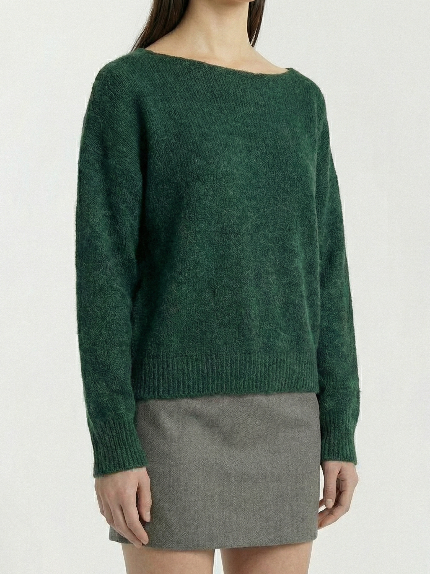 Asil™ Sweater Bardot Verde Bosque