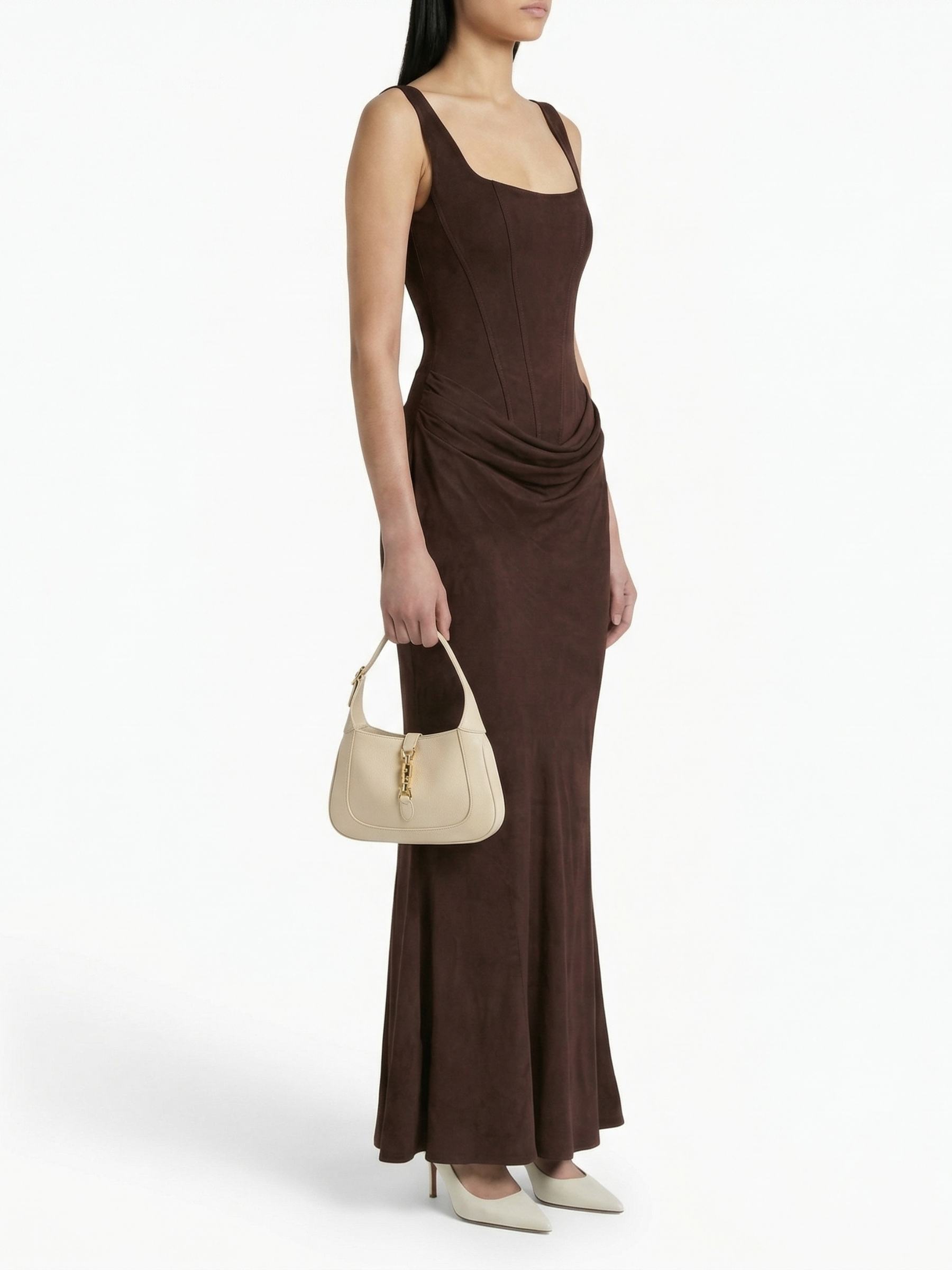 LEONOR™ | Vestido maxi de escote cuadrado