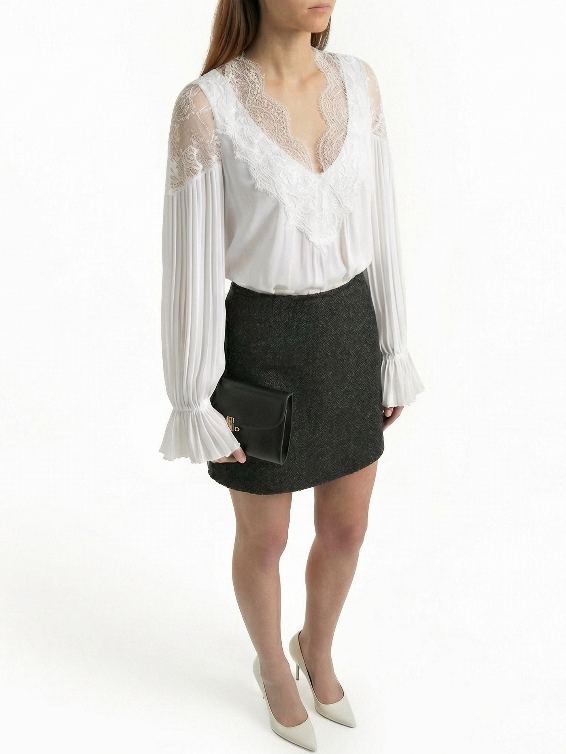 CAROLINA™ | Blusa Encaje Cuello V