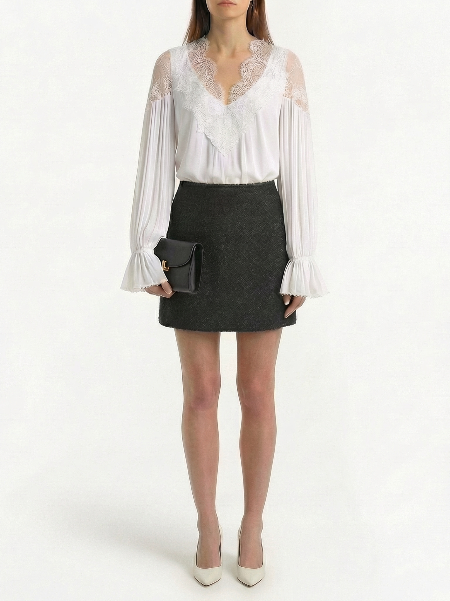 CAROLINA™ | Blusa Encaje Cuello V