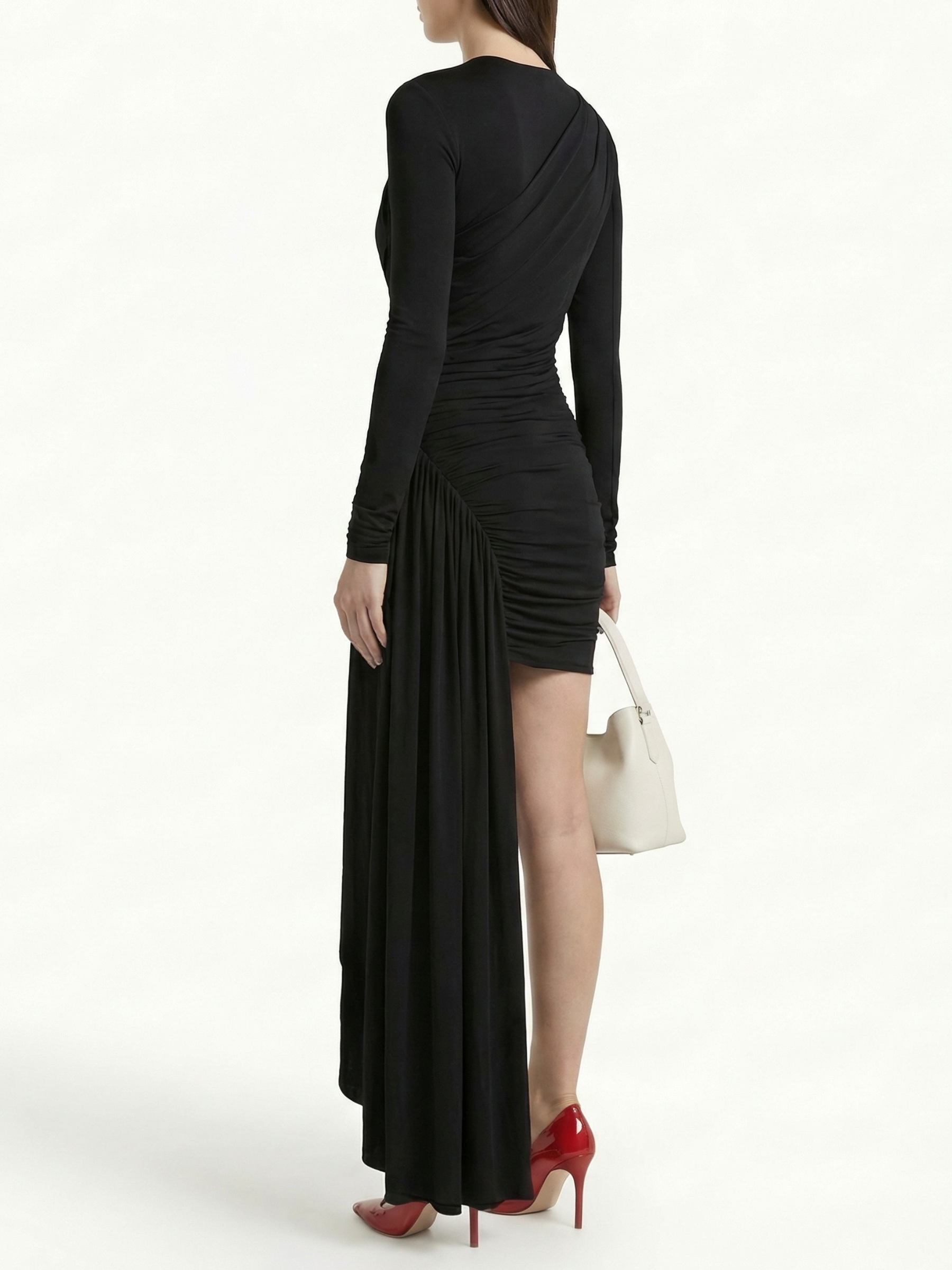 Dalia™ | Vestido drapeado con caída lateral