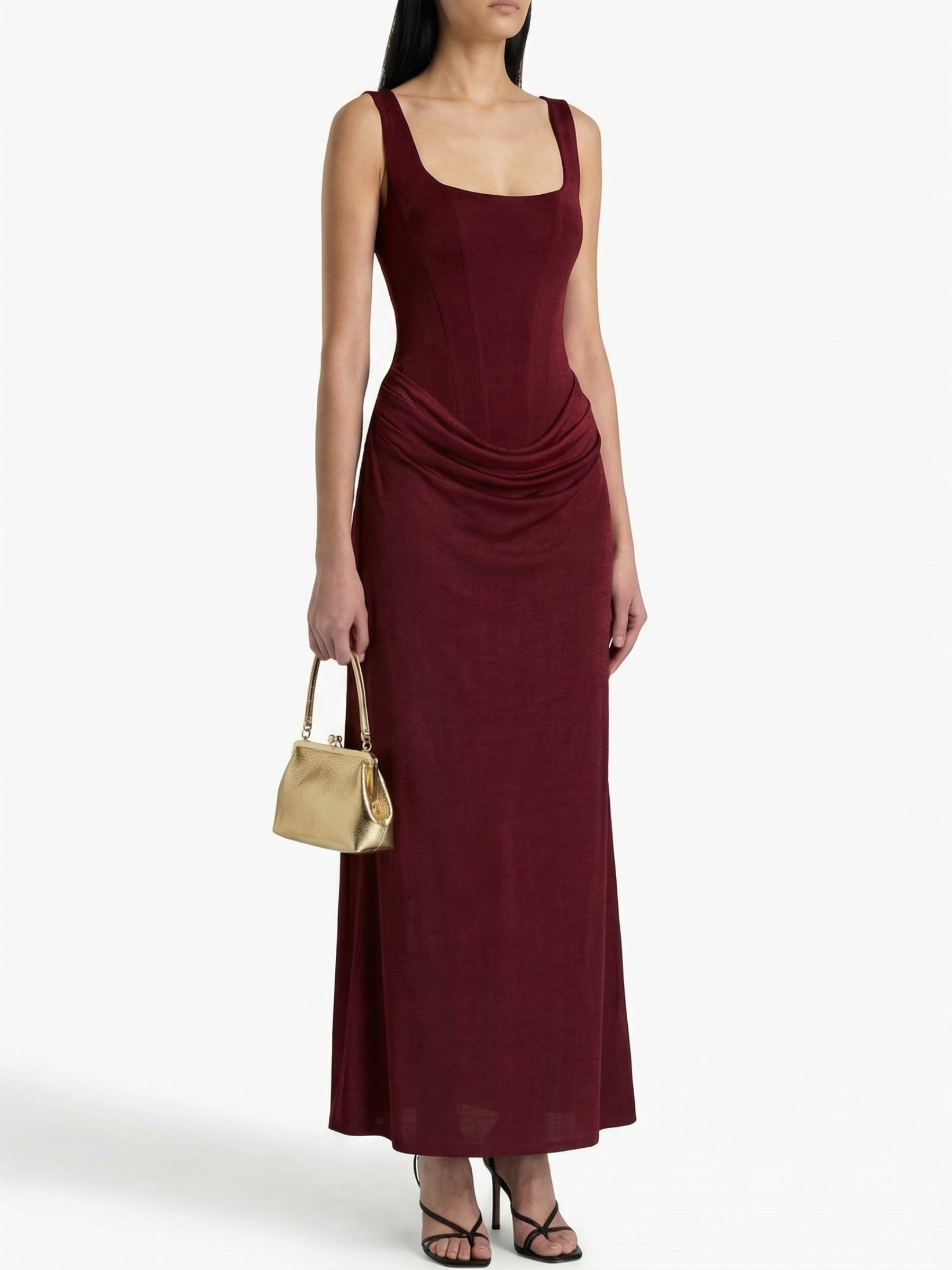 LEONOR™ | Vestido maxi de escote cuadrado