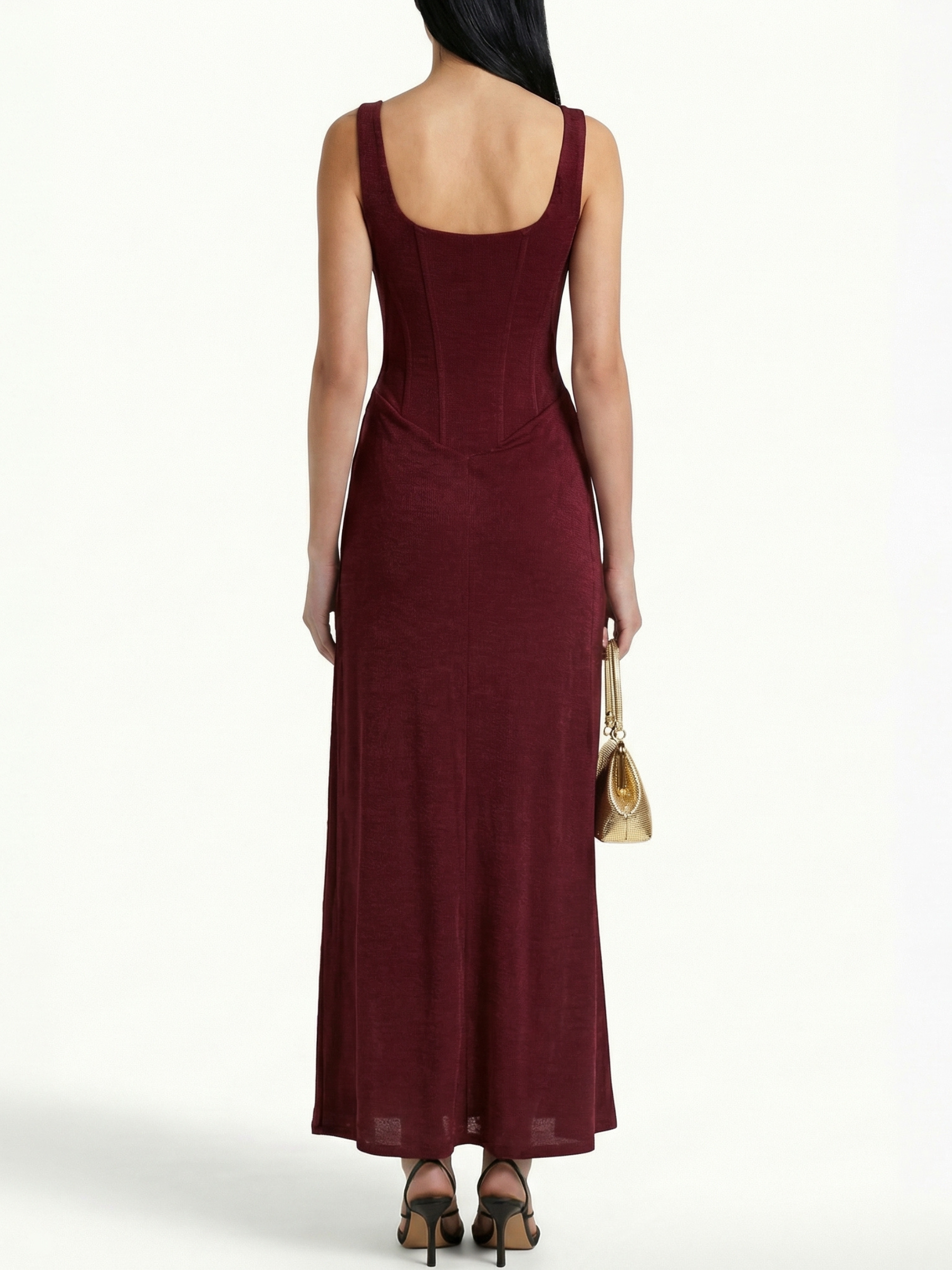 LEONOR™ | Vestido maxi de escote cuadrado