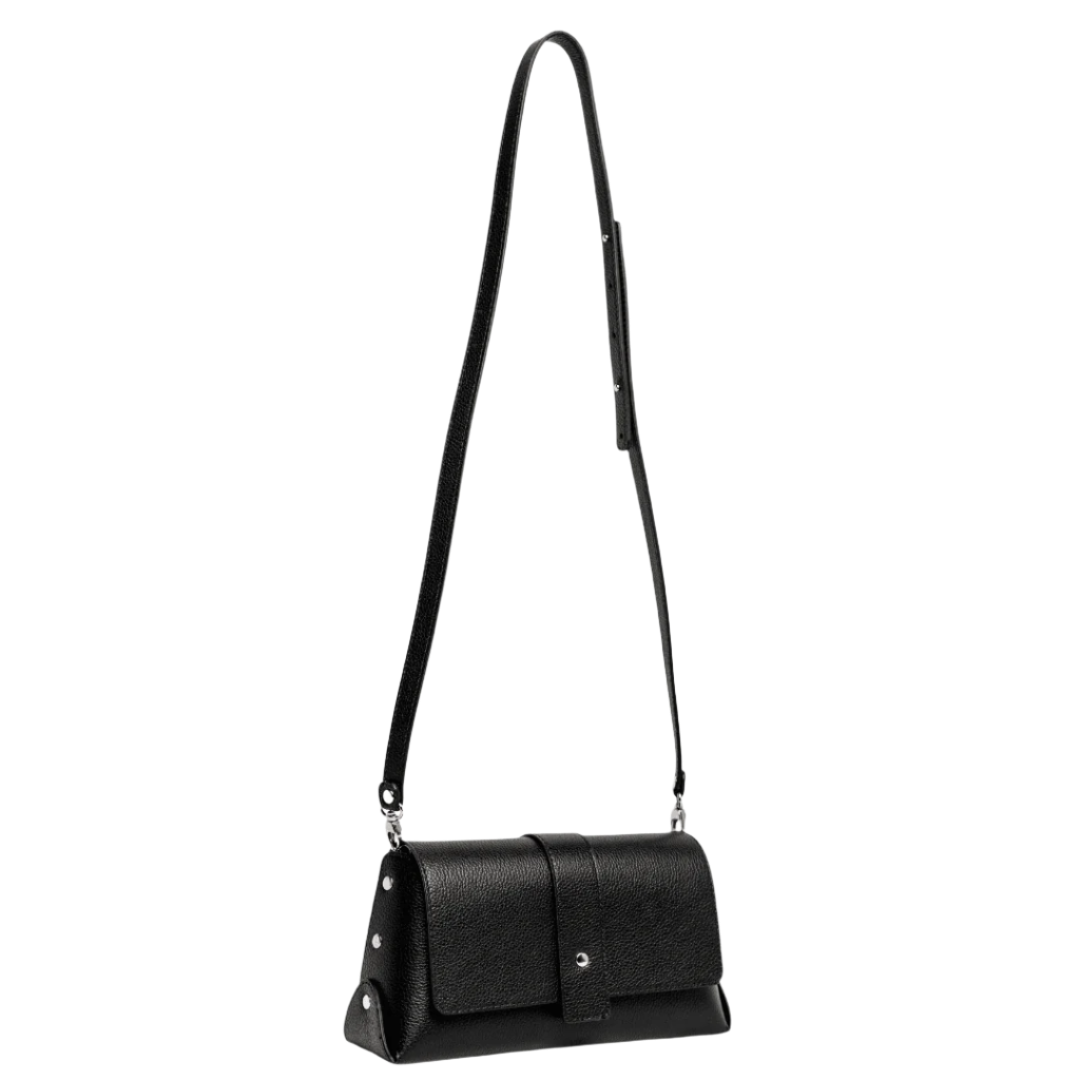 GABRIELA™ | Bolso Bandolera Piel Auténtica Negro